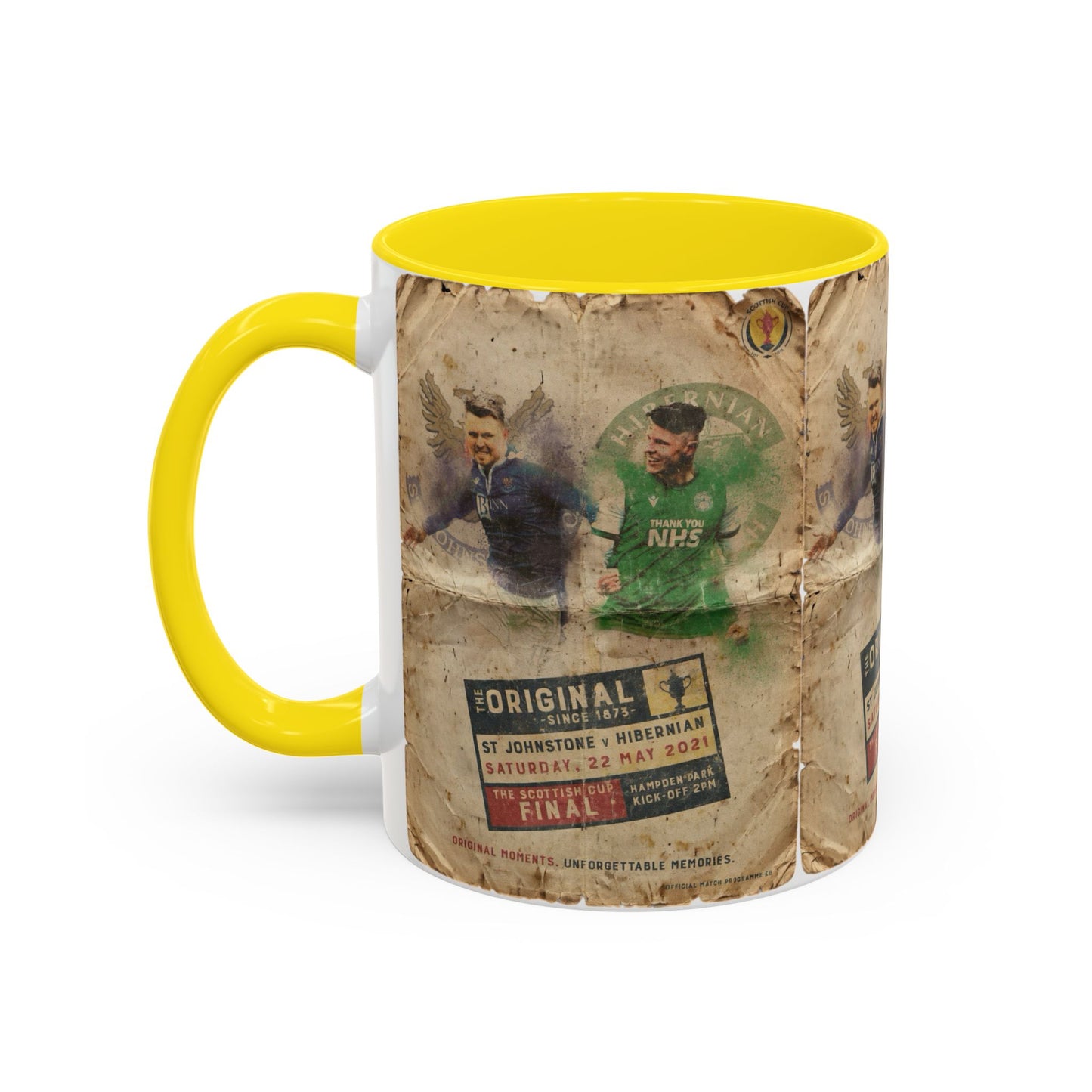 2021 Scottish challenge cup final St Johnstone Hibernian Programme Poster Accent Coffee Mug (11, 15oz)