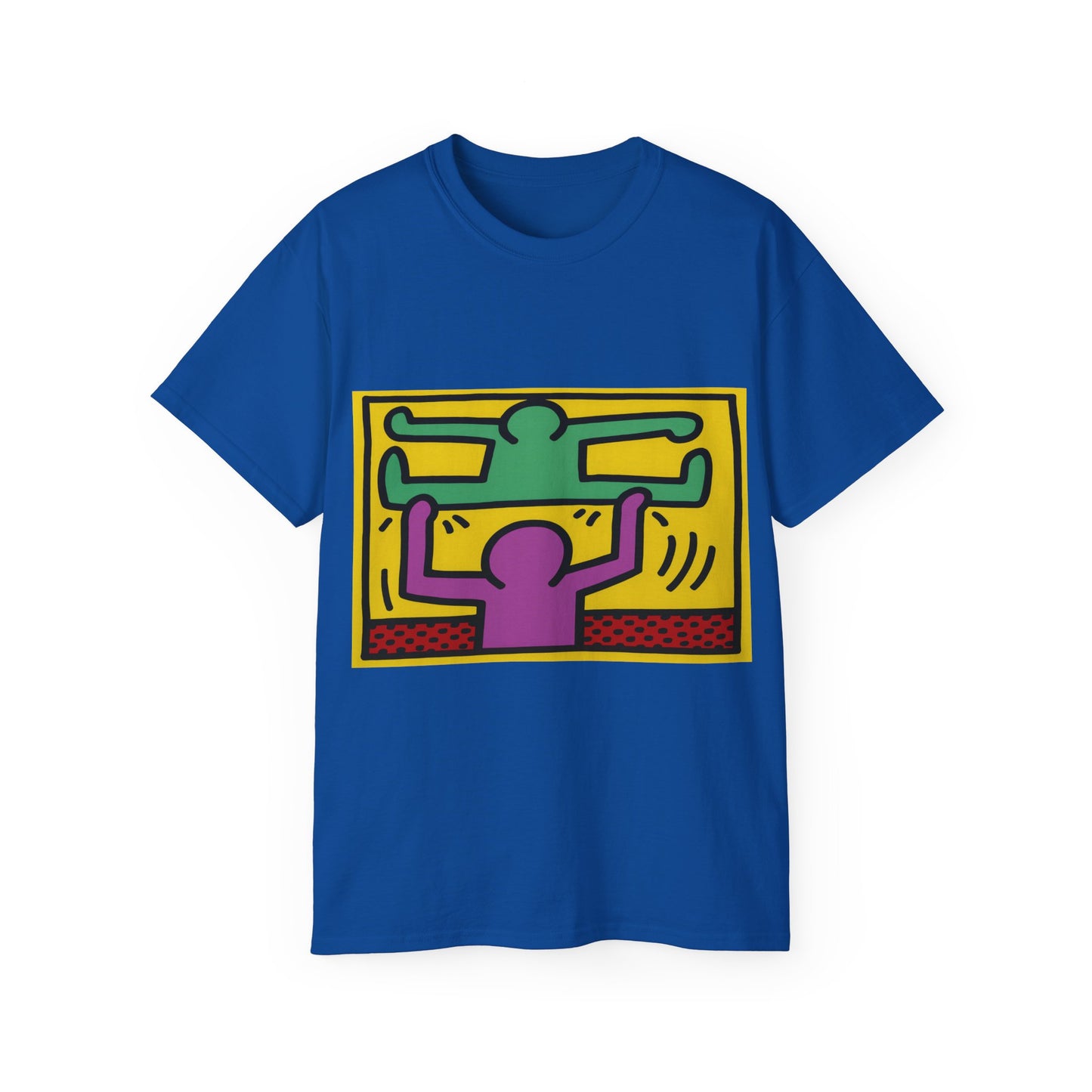Keith Haring Pop Shop Green and Purple T-Shirt