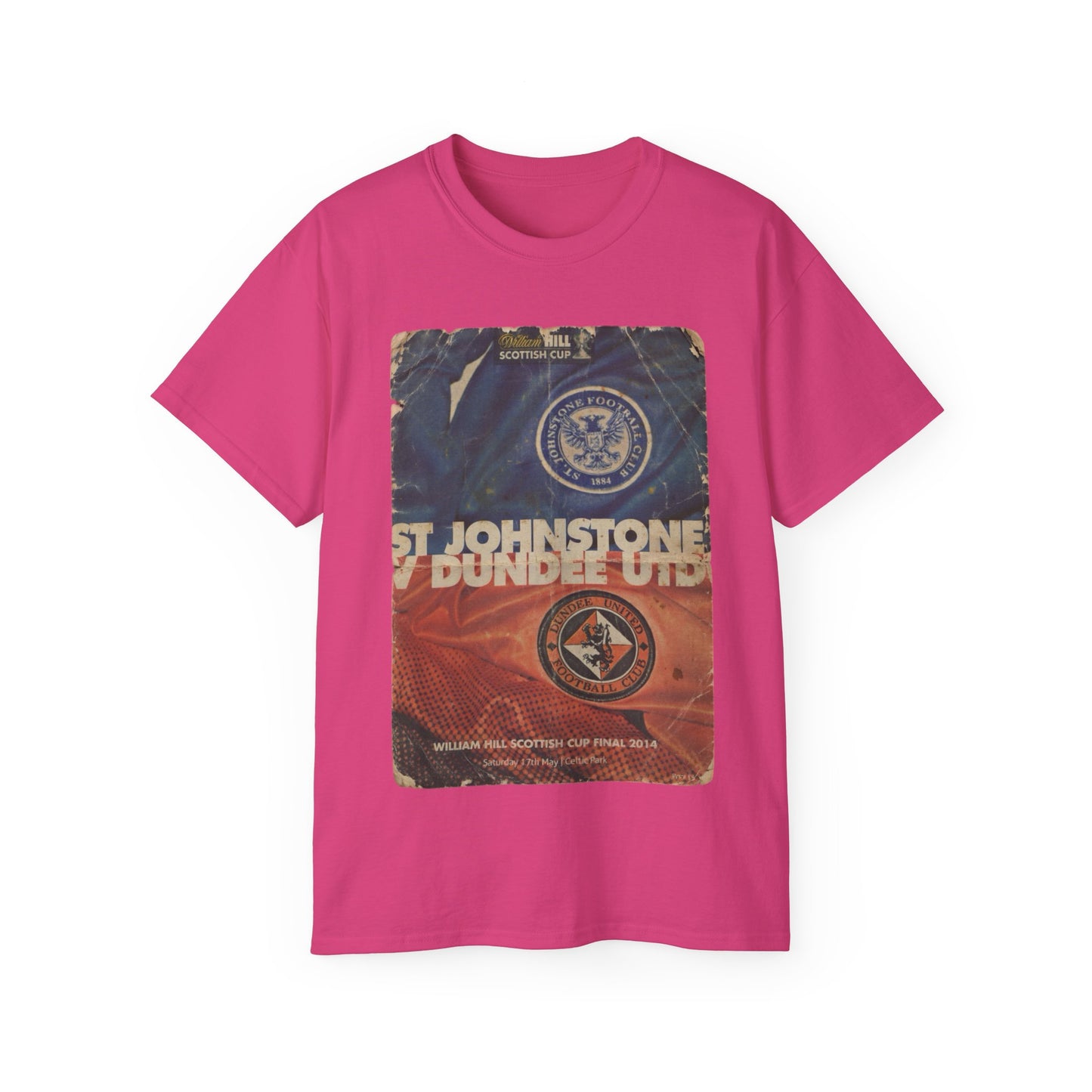 2014 Scottish Challenge Cup Final Dundee United St Johnstone Programme Poster Unisex Ultra Cotton Tee