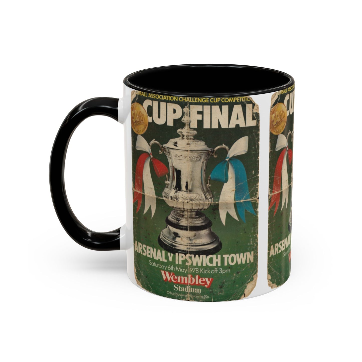 1978 FA Cup Final Programme Ipswich Town Arsenal Poster Accent Coffee Mug (11, 15oz)
