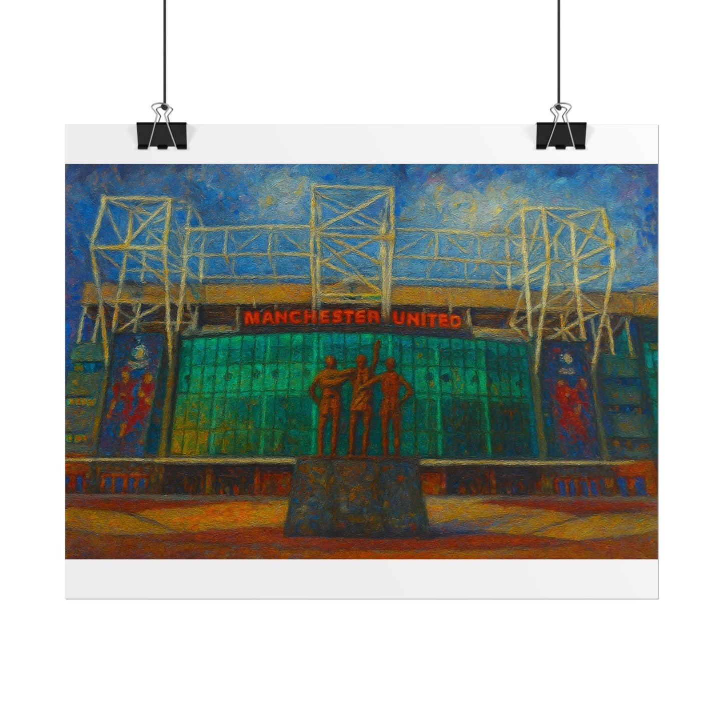 Manchester United Old Trafford United Trinity Poster