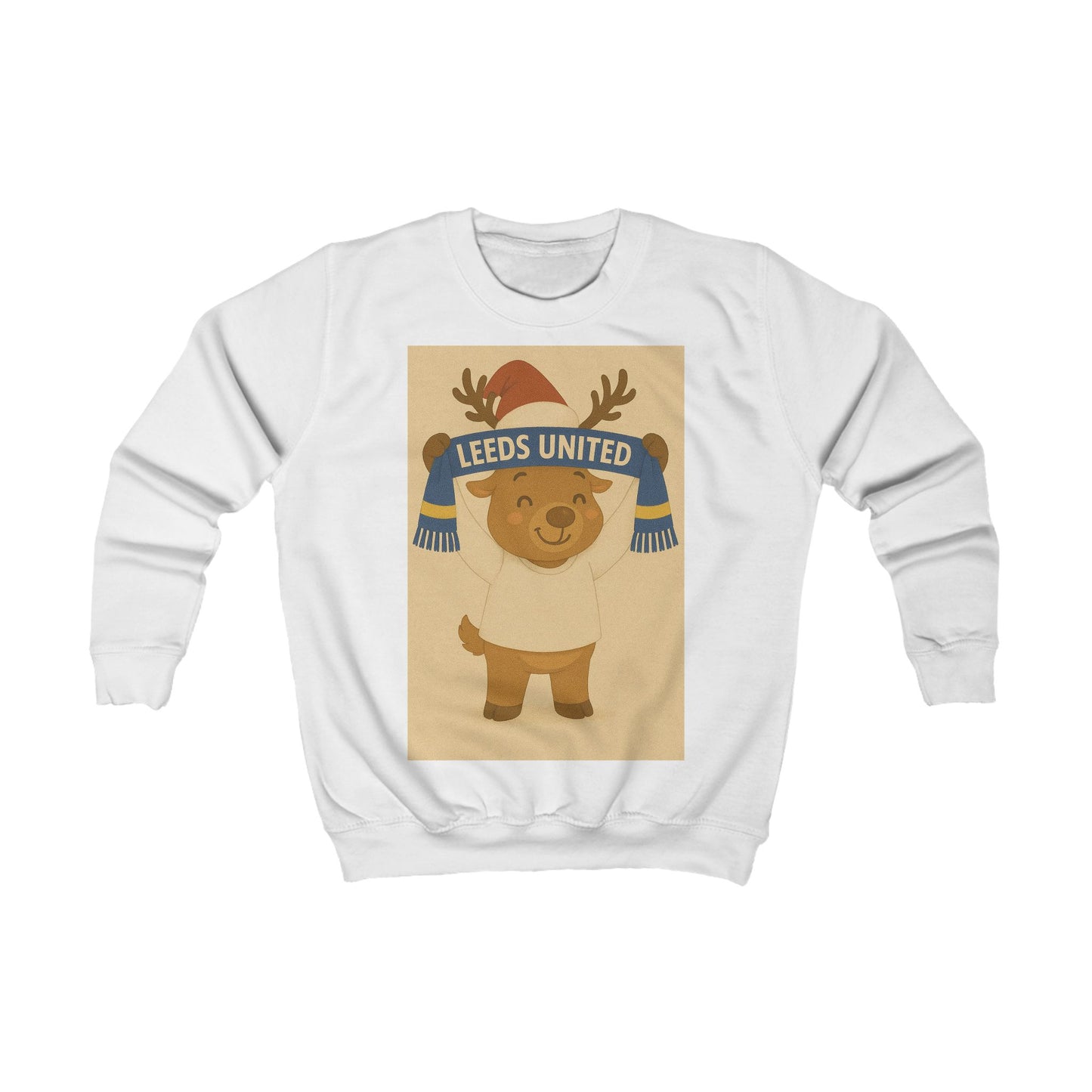 Children’s Leeds United Reindeer Christmas Jumper