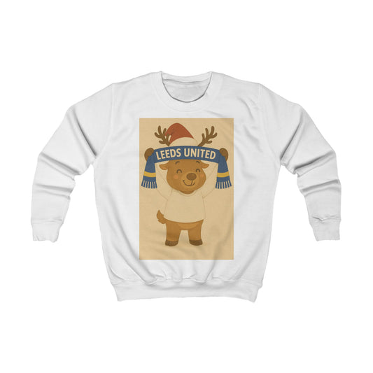 Children’s Leeds United Reindeer Christmas Jumper