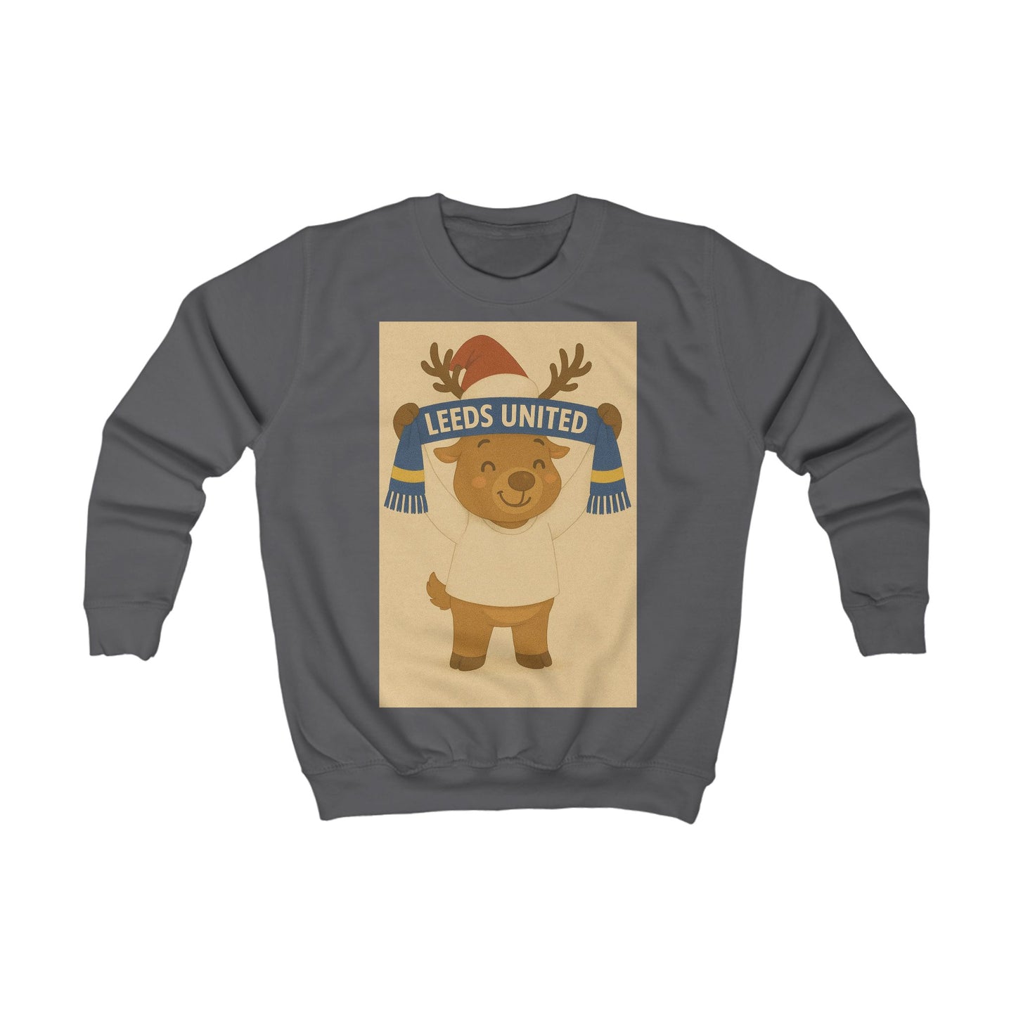 Children’s Leeds United Reindeer Christmas Jumper