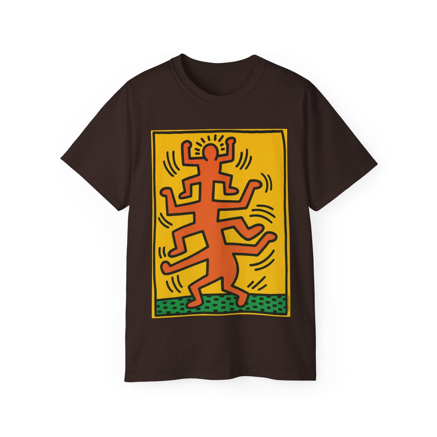 Keith Haring Plate No. 1 (from the Growing suite) Orange T-Shirt