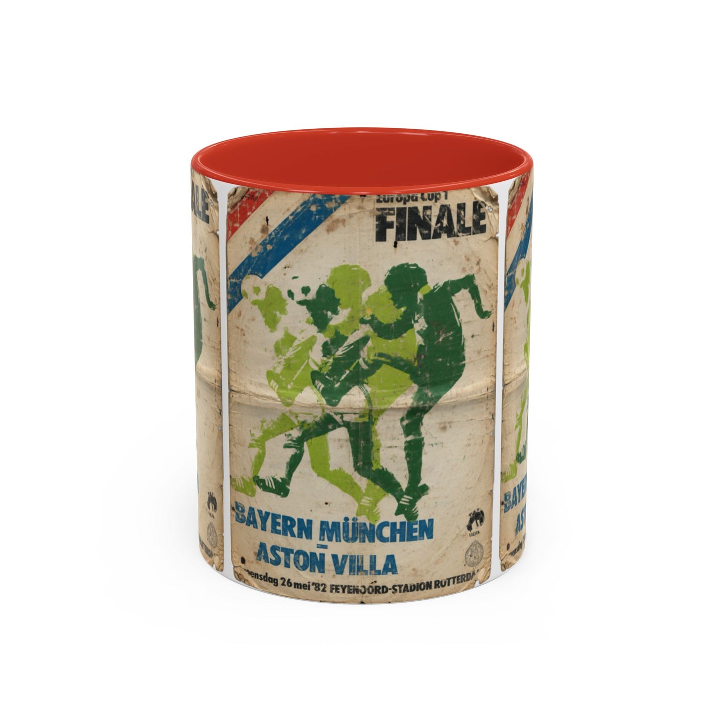 1982 European Cup Final Aston Villa Bayern Munich Poster Coffee Mug (11, 15oz)