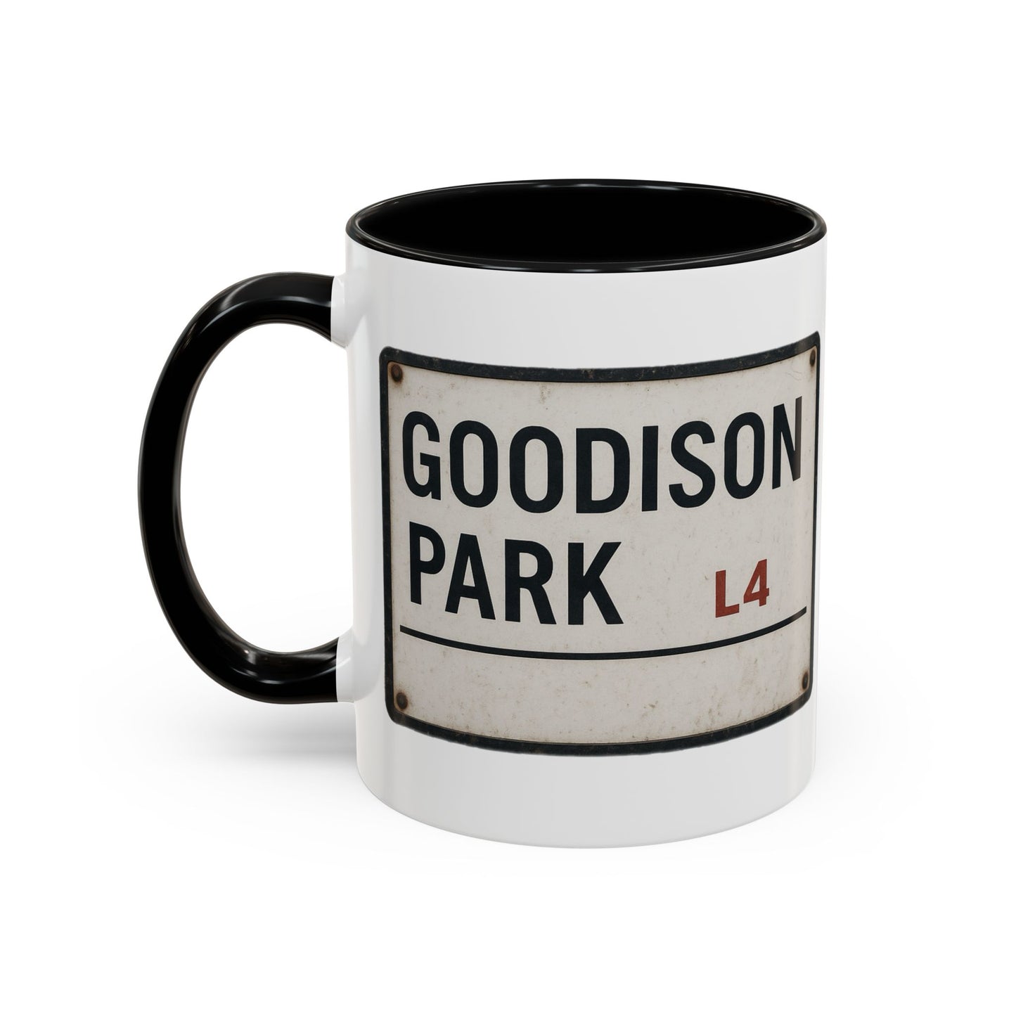 Goodison Park Everton Road Sign Mug