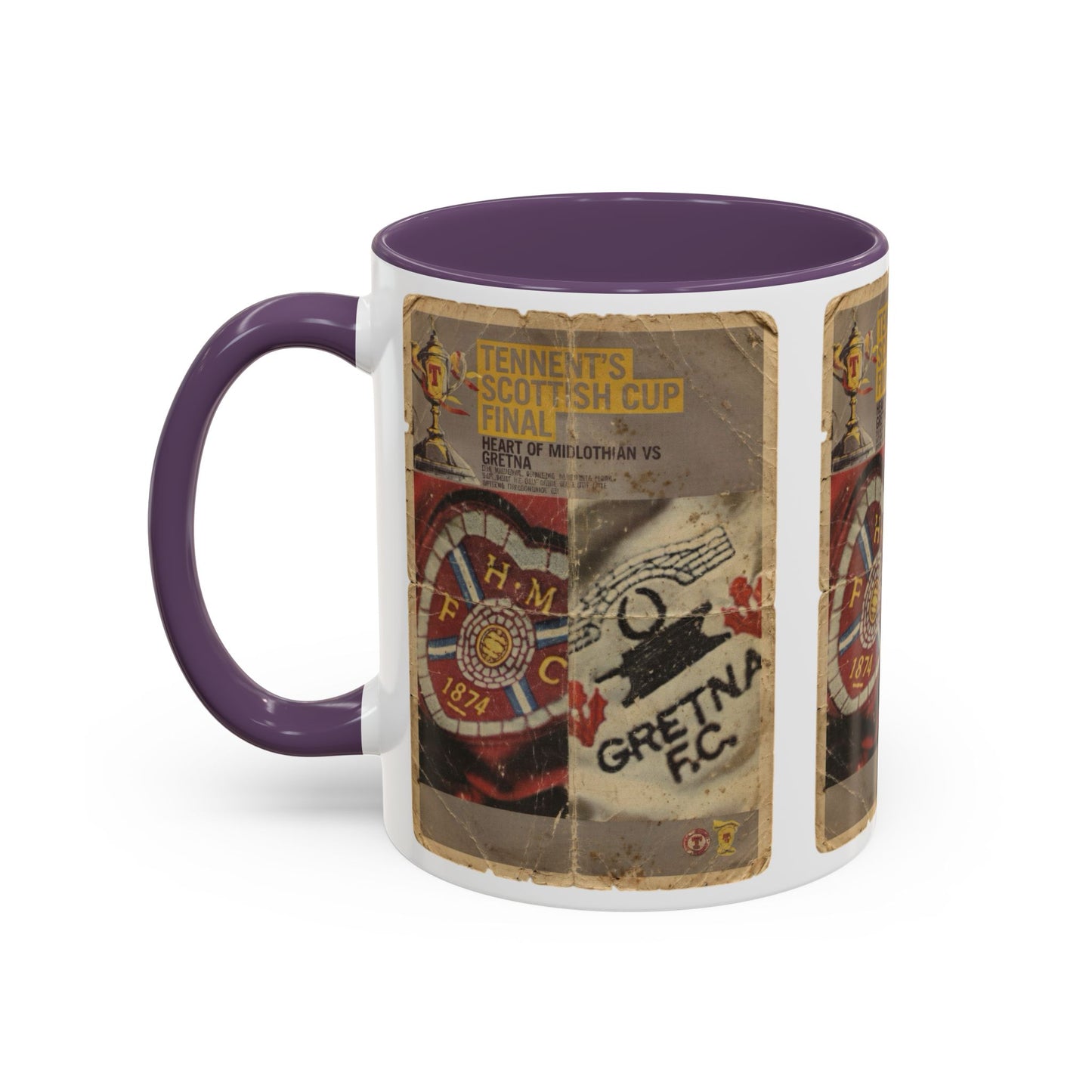 2006 Scottish Challenge Cup Final Hearts Gretna Accent Coffee Mug (11, 15oz)