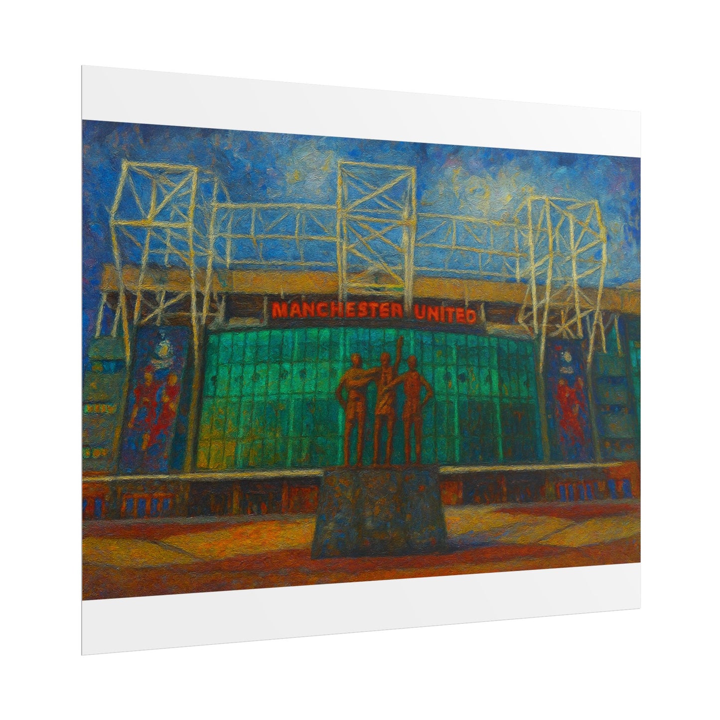 Manchester United Old Trafford United Trinity Poster