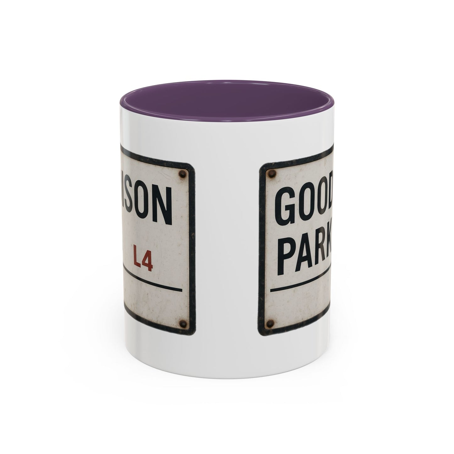 Goodison Park Everton Road Sign Mug