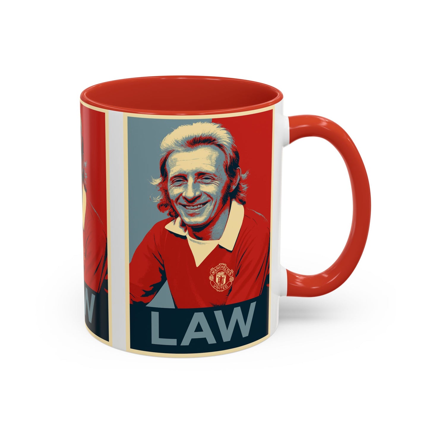 Denis Law Hope Poster Mug - Manchester United