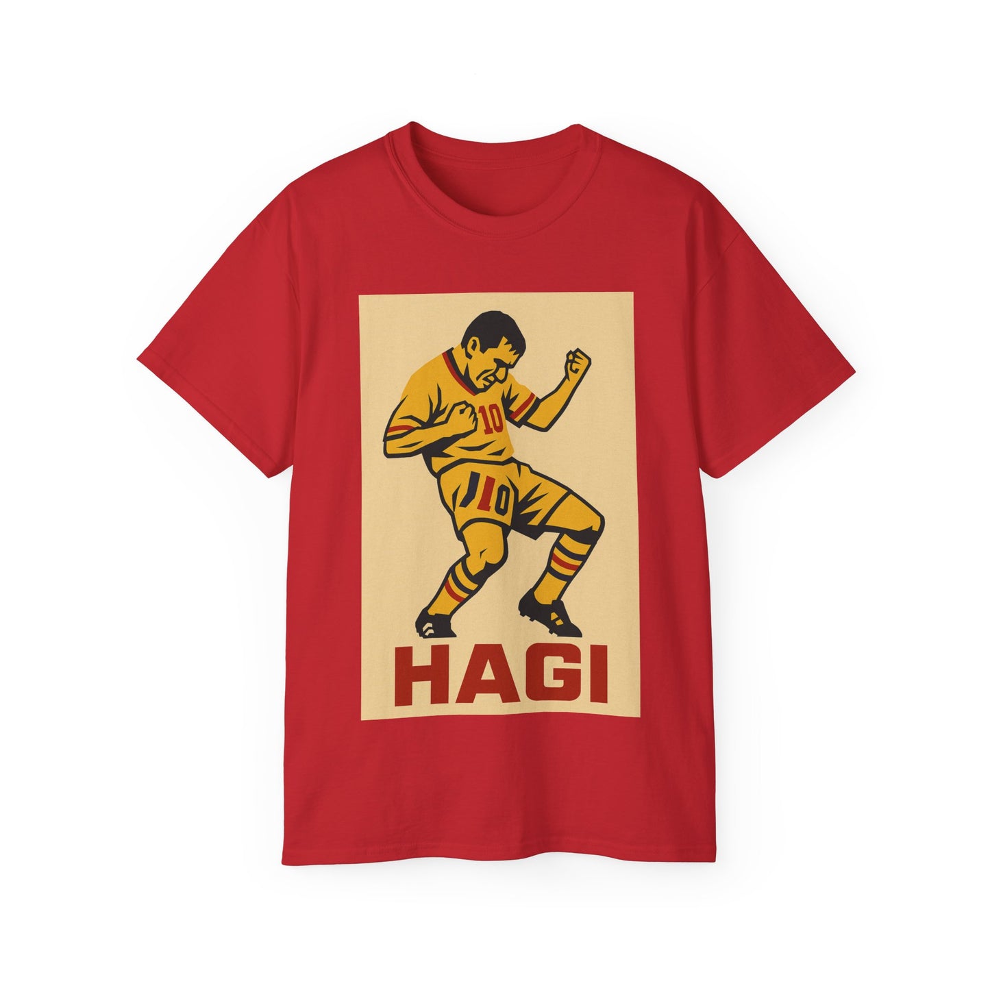 Gheorghe Hagi Propaganda Poster - Romania