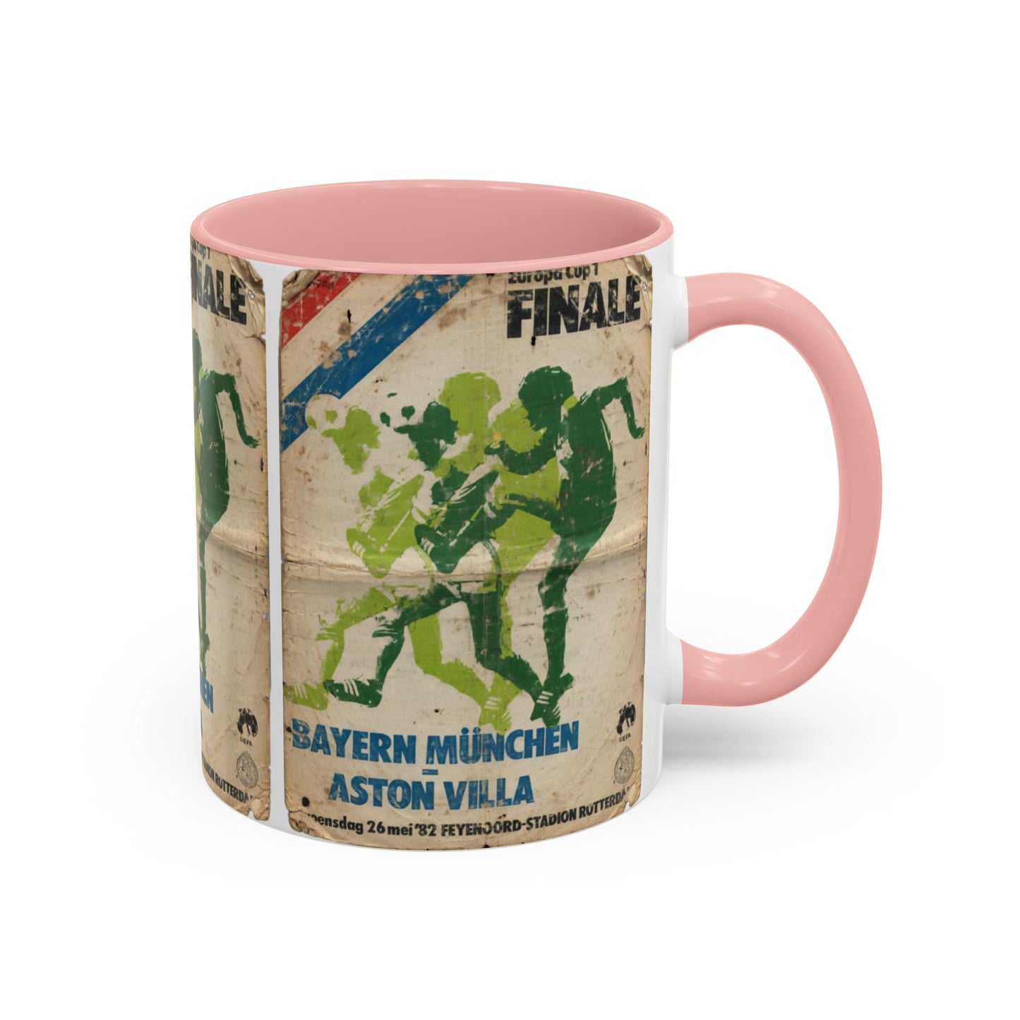 1982 European Cup Final Aston Villa Bayern Munich Poster Coffee Mug (11, 15oz)