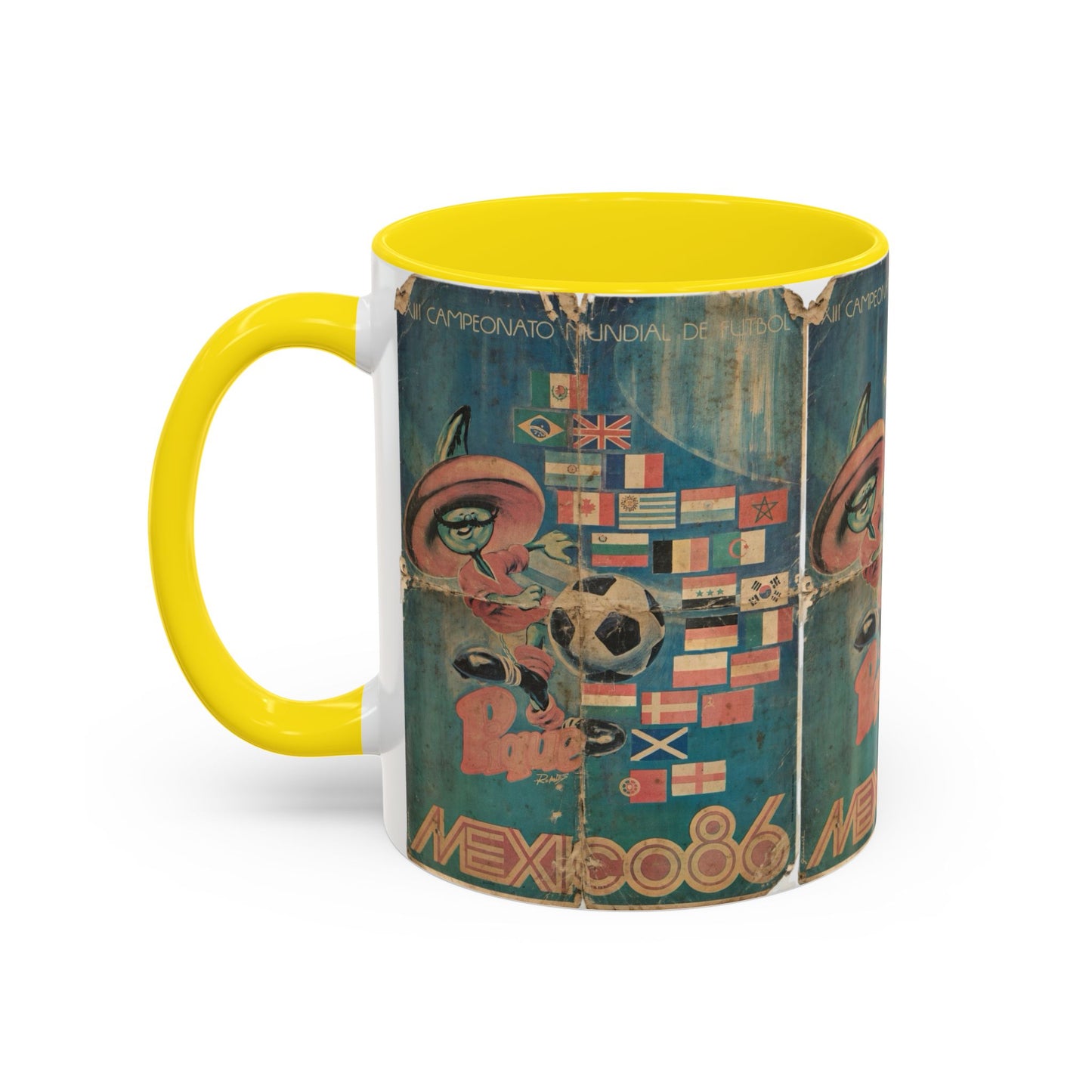 Mexico 86 Poster Pique Kick Coffee Mug (11, 15oz)