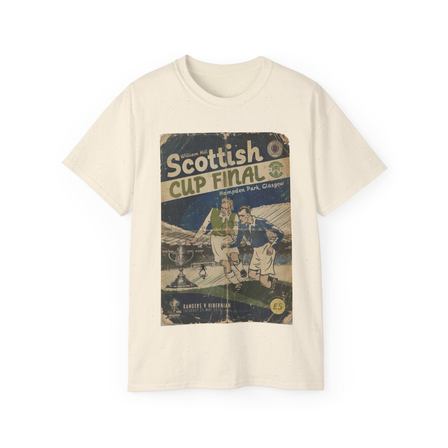 2016 Scottish Challenge Cup Final Hibernian Rangers Programme Poster Unisex Ultra Cotton Tee