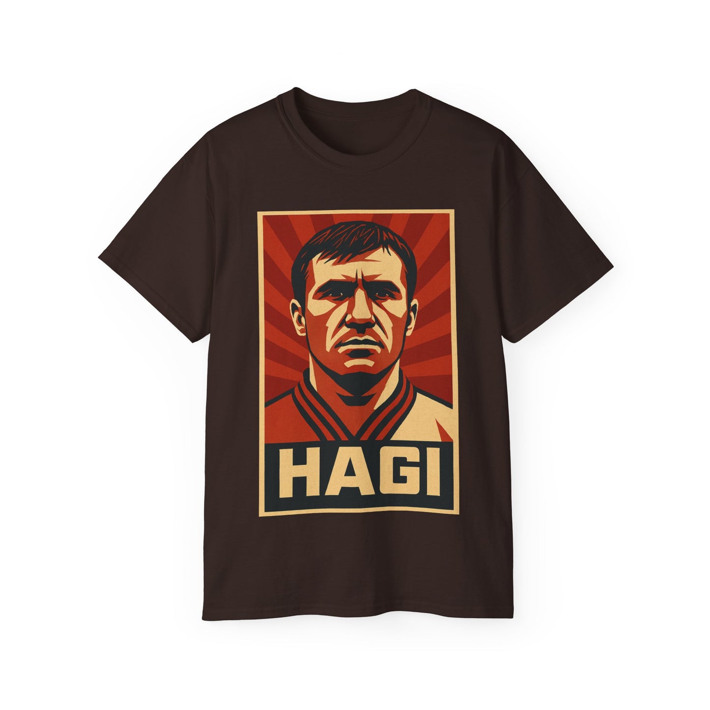 Gheorghe Hagi Propaganda Poster - Romania