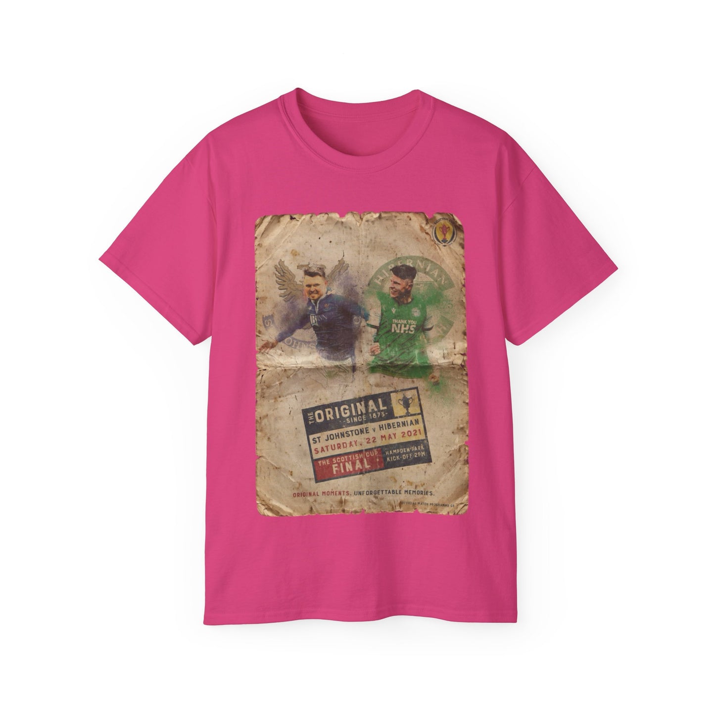 2021 Scottish challenge cup final St Johnstone Hibernian Programme Poster Unisex Ultra Cotton Tee