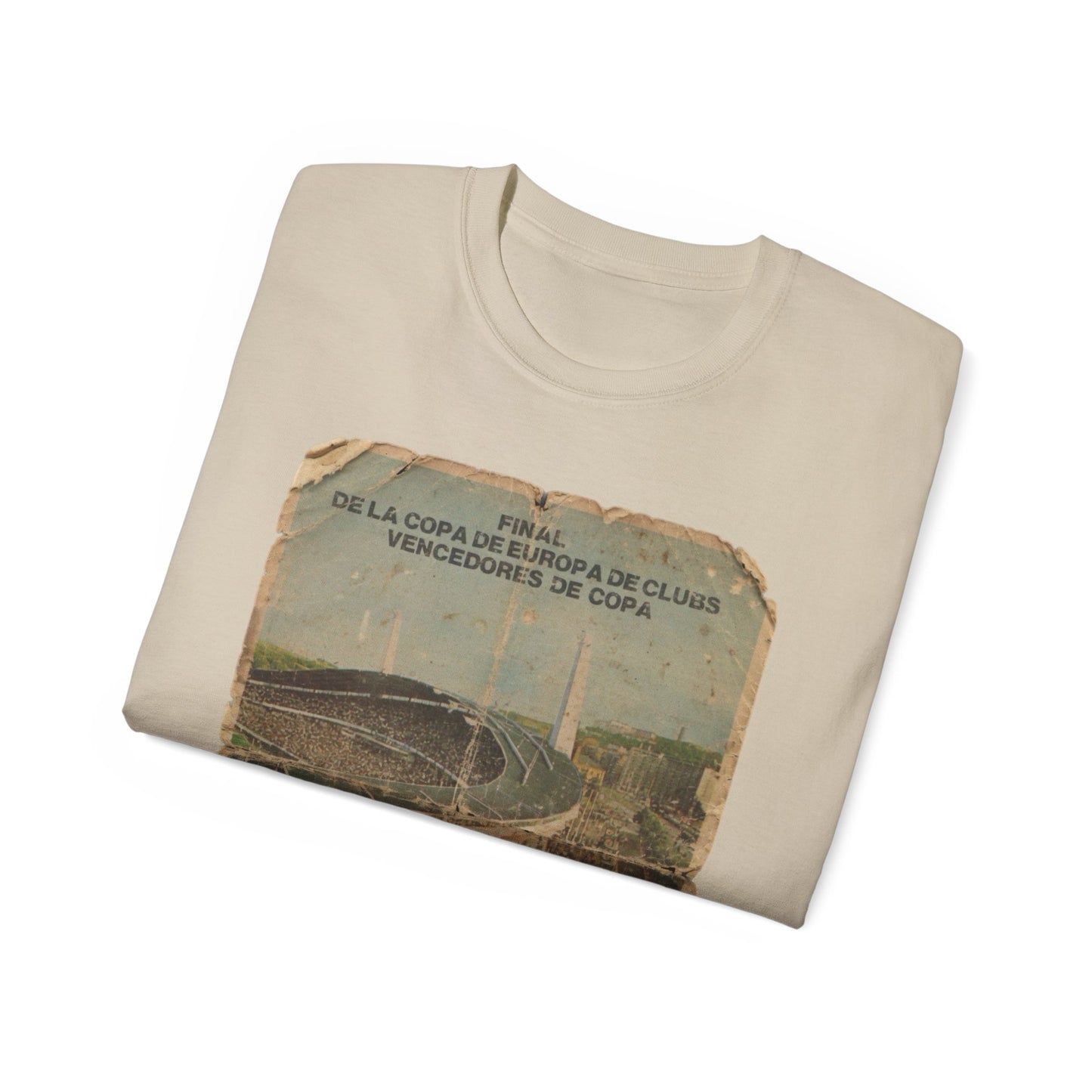 1983 European Cup Winners Cup Final Aberdeen Real Madrid Poster Unisex Ultra Cotton Tee
