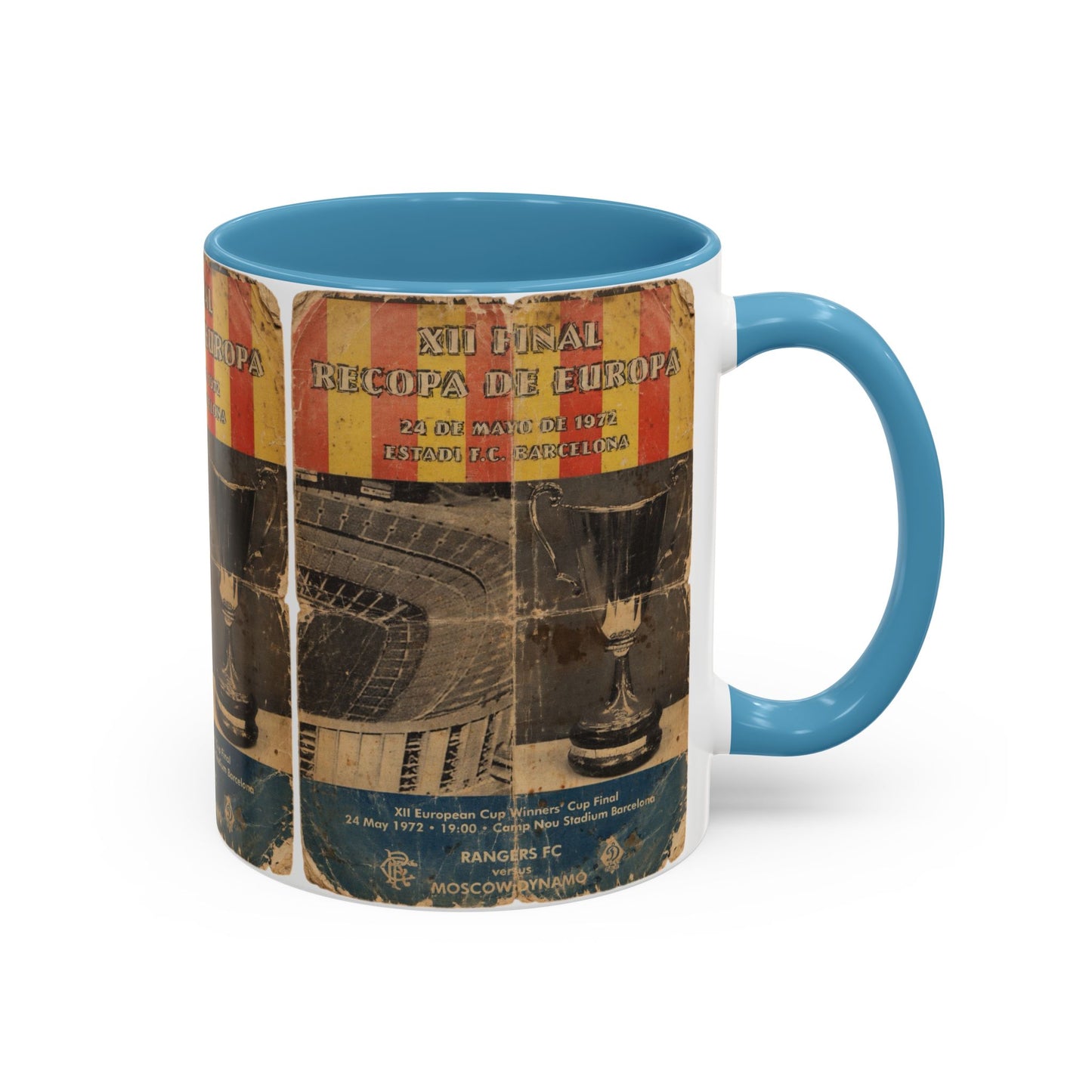 1972 European Cup Winners Cup Final Poster Accent Coffee Mug (11, 15oz)