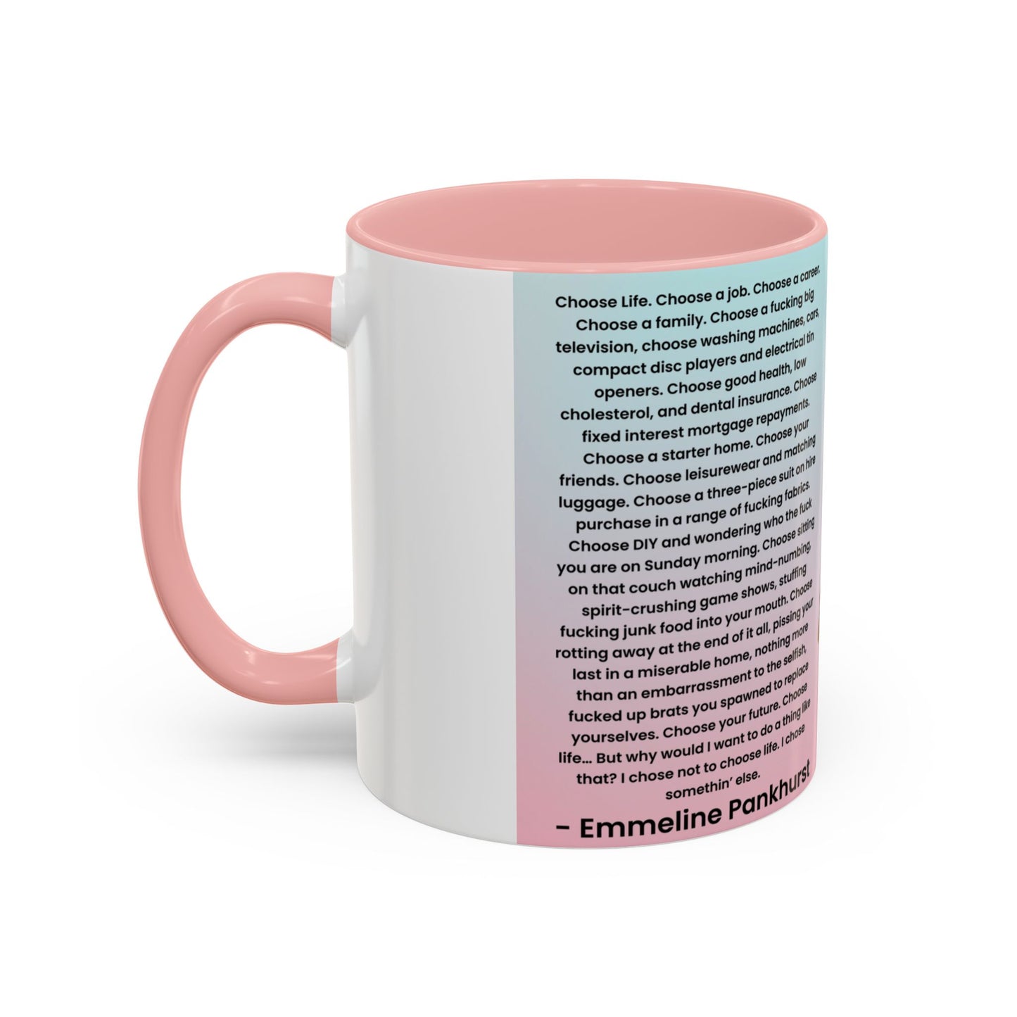 Emmeline Pankhurst Trainspotting Quite Mug