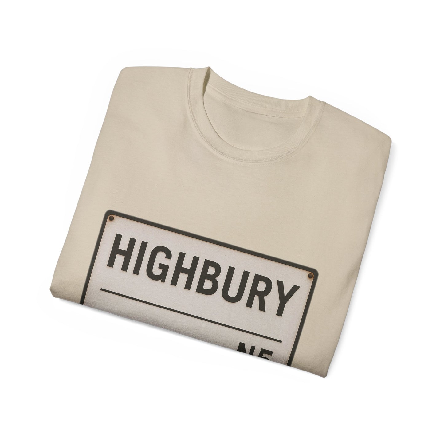 Highbury N5 Arsenal Road Sign T-Shirt