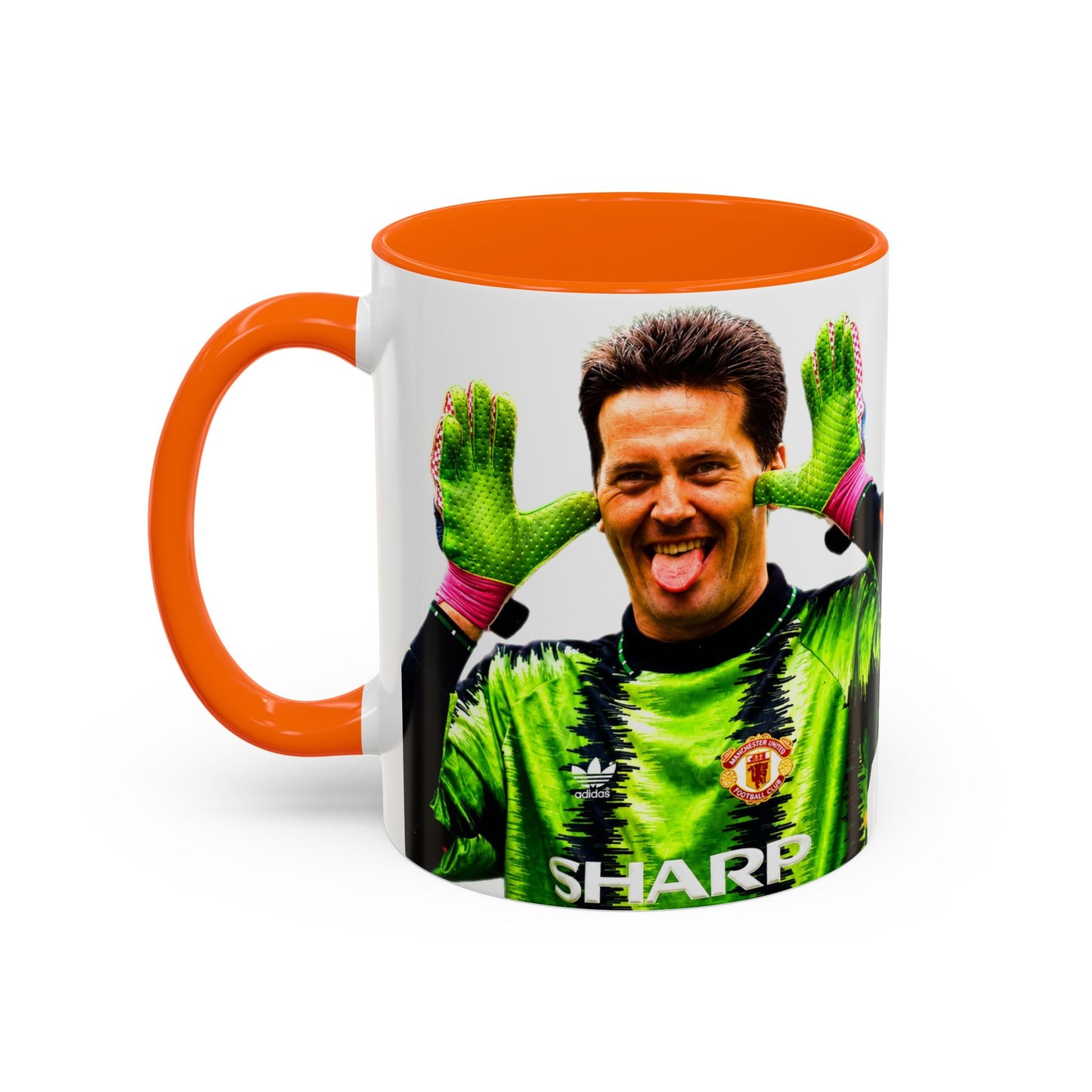 Les Sealey - Manchester United Accent Coffee Mug (11, 15oz)