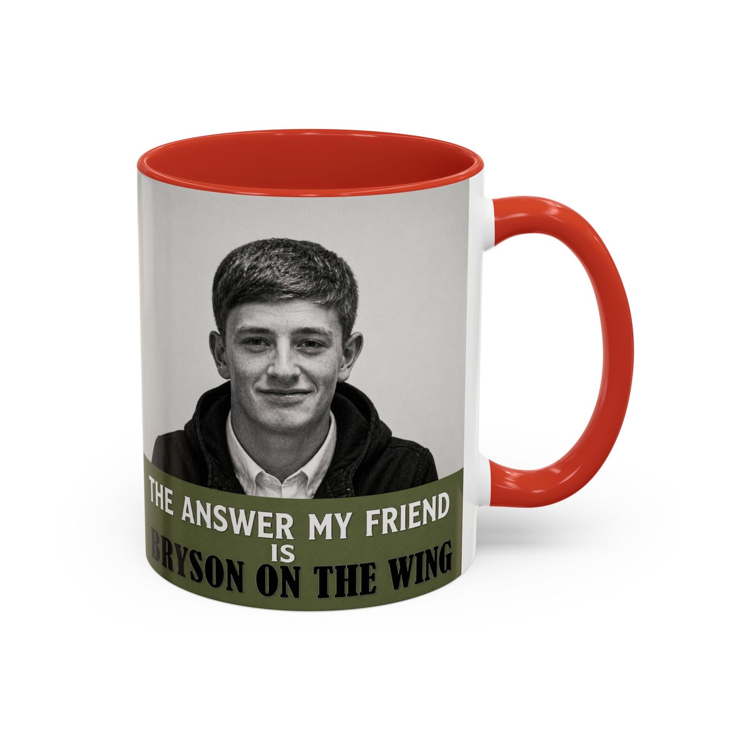 Bryson Appleton The Answer My Friend - Prestwich Heys Accent Coffee Mug (11, 15oz)