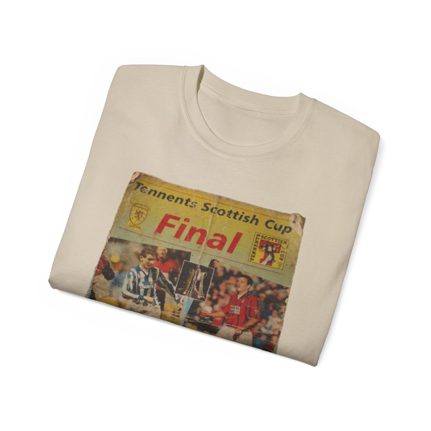 1997 Scottish Challenge Cup Final Programme Poster Unisex Ultra Cotton Tee