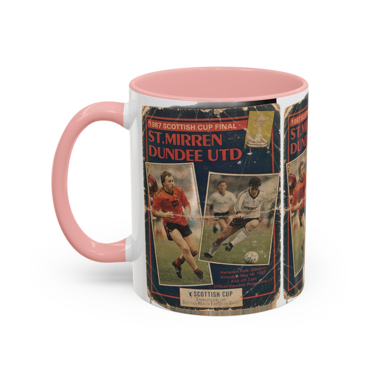 1987 Scottish Cup Final St Mirren Dundee United Programme Poster Accent Coffee Mug (11, 15oz)