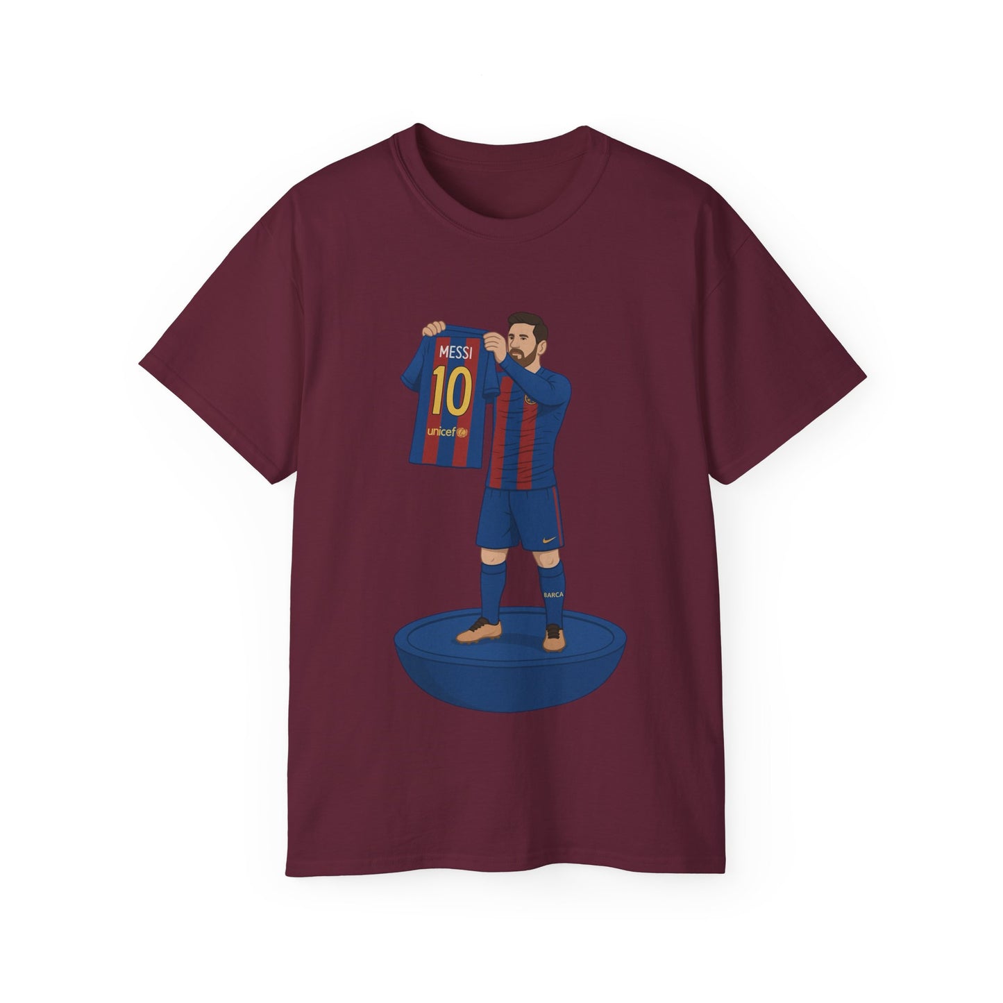 Lionel Messi Cartoon Subbuteo T-Shirt - Barcelona