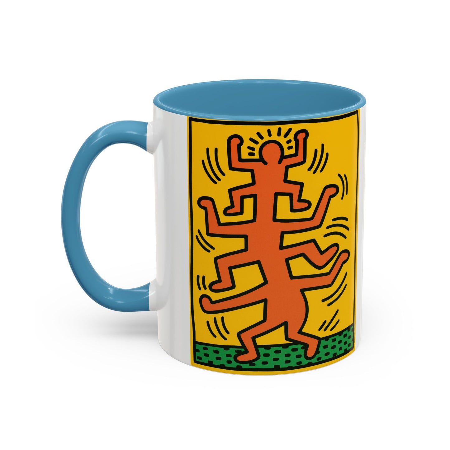 Keith Haring Plate No. 1 (from the Growing suite) Orange Mug