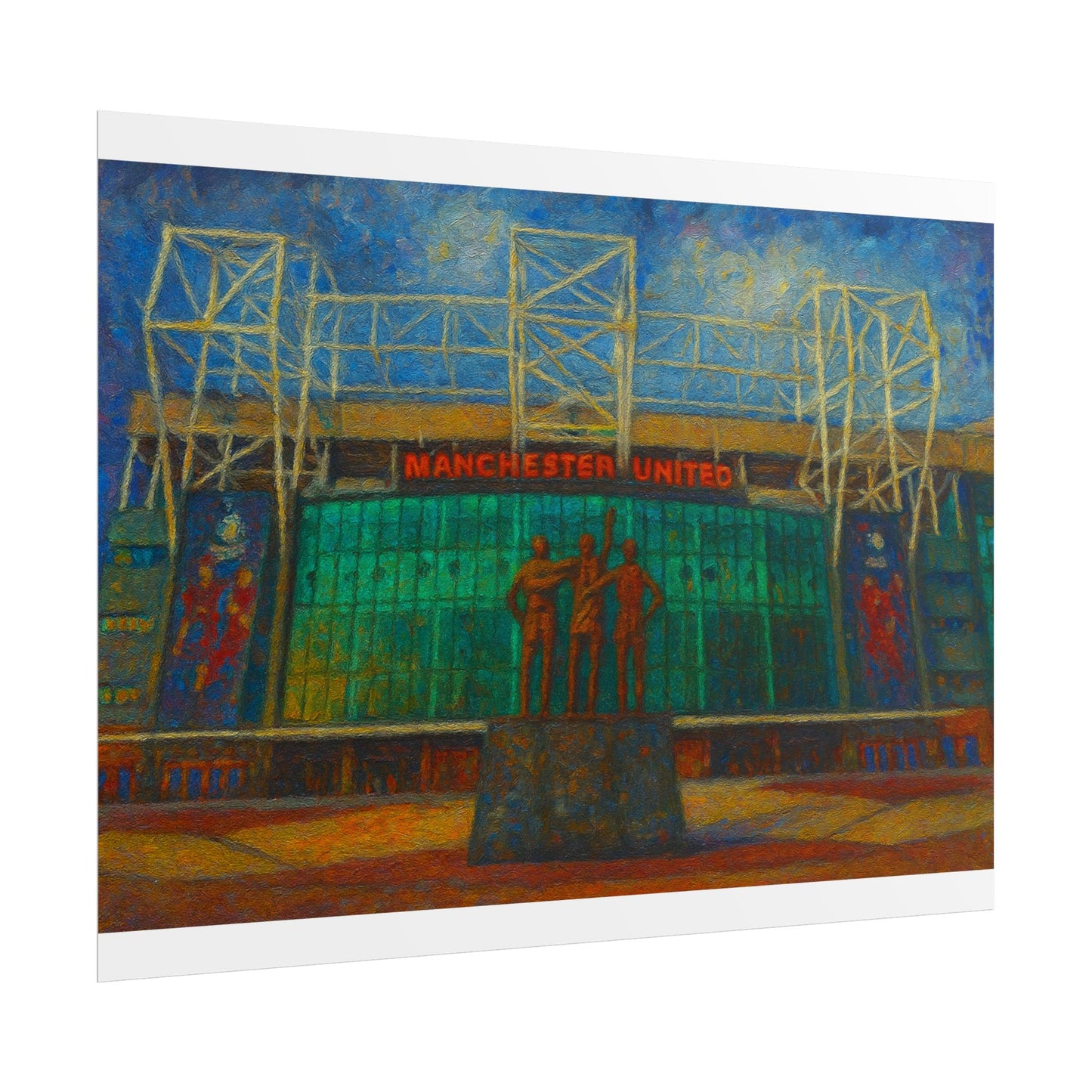 Manchester United Old Trafford United Trinity Poster