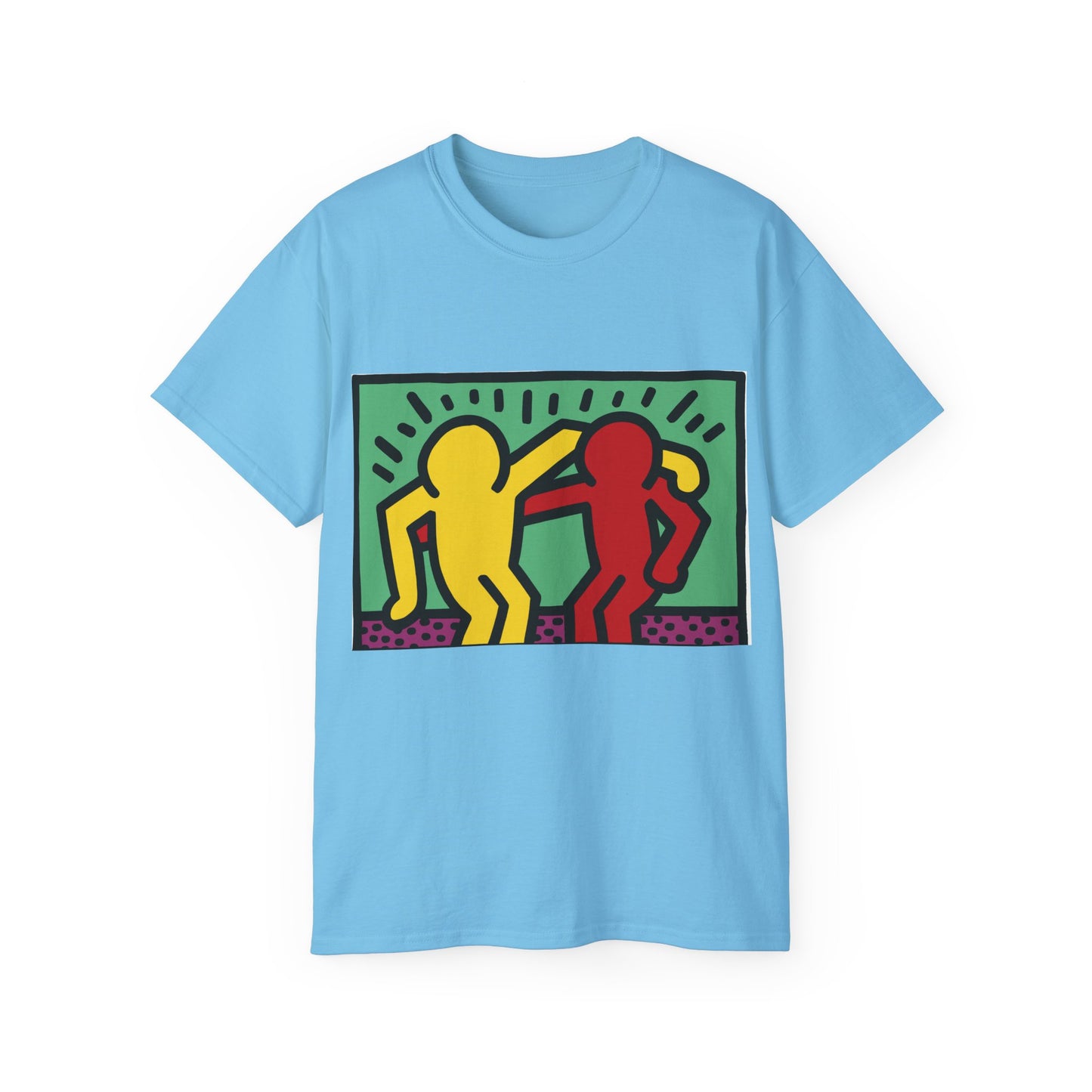 Keith Haring Pop Shop Red and Yellow T-Shirt