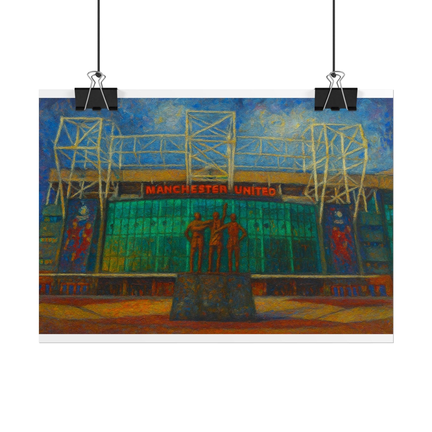 Manchester United Old Trafford United Trinity Poster