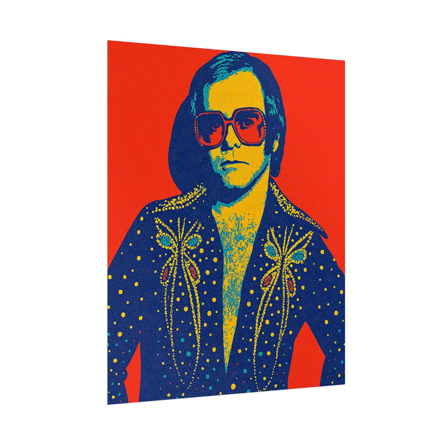 E. John Pop Art Poster