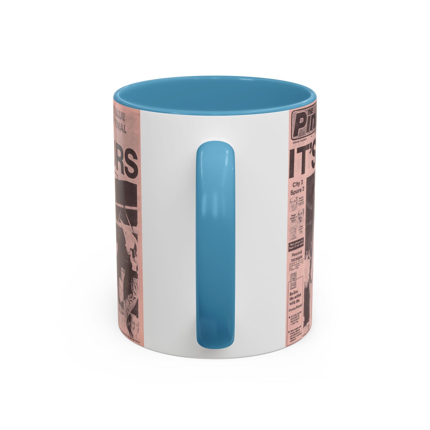 Coventry City Newspaper The Pink FA Cup Final 1987 Accent Coffee Mug (11, 15oz)