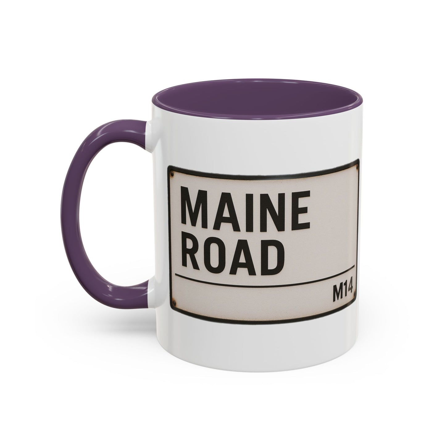 Maine Road Manchester City Road Sign Mug
