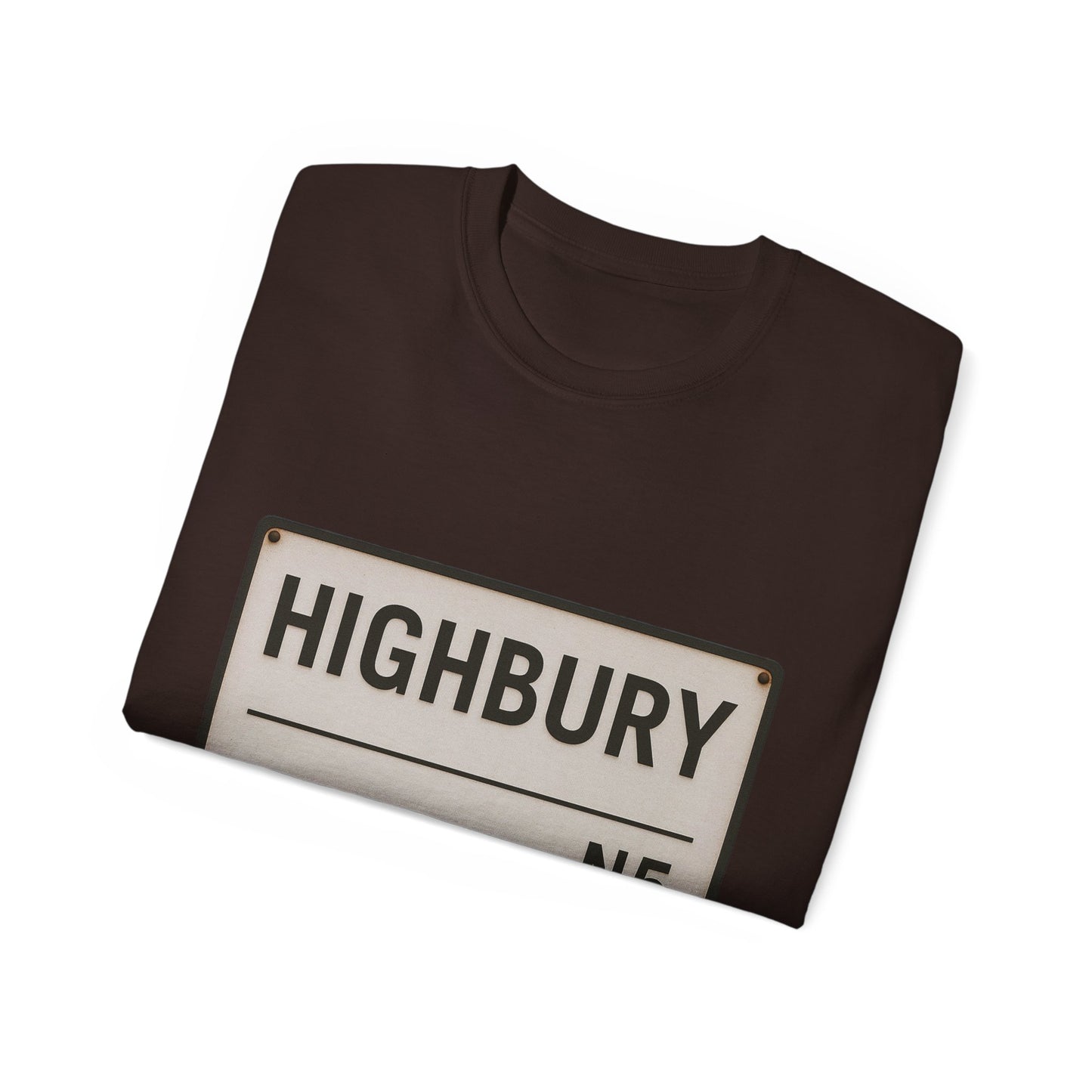 Highbury N5 Arsenal Road Sign T-Shirt