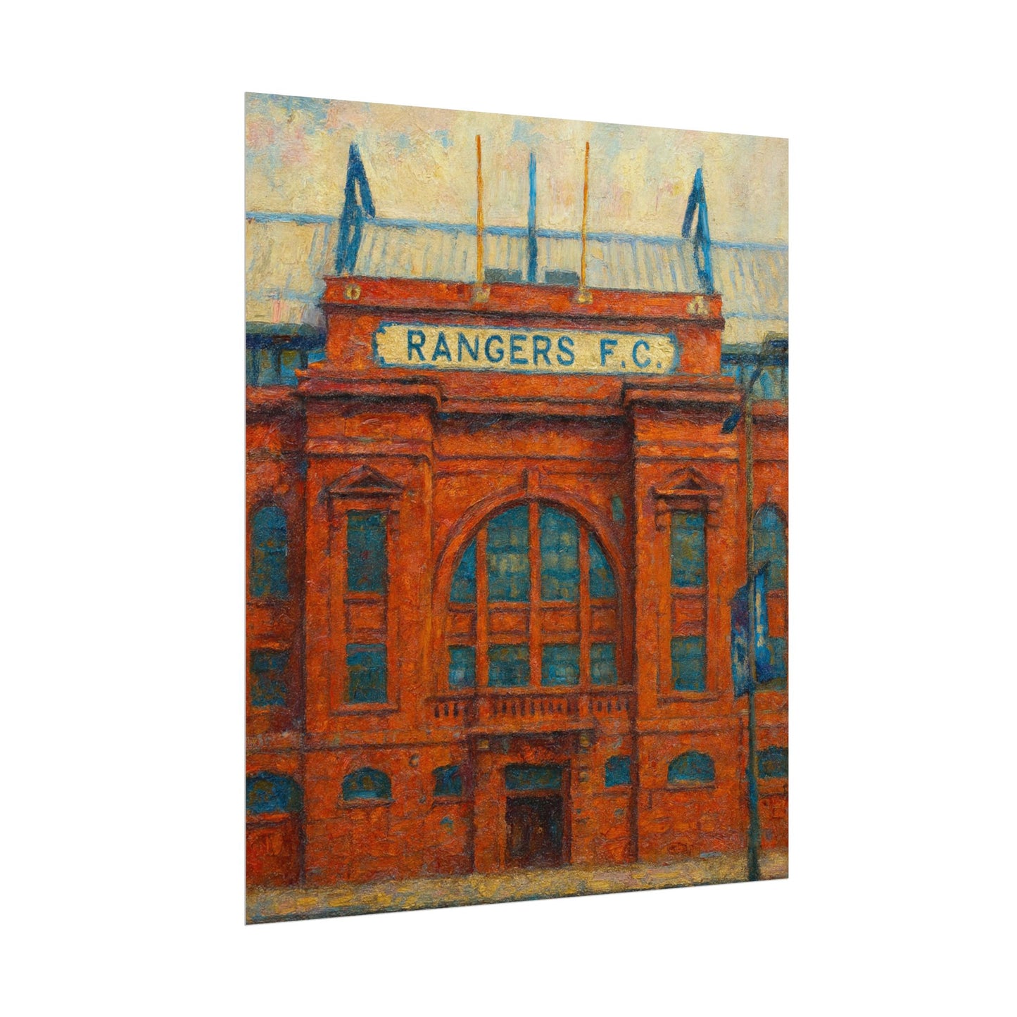 Ibrox Stadium Rangers FC Rolled Posters