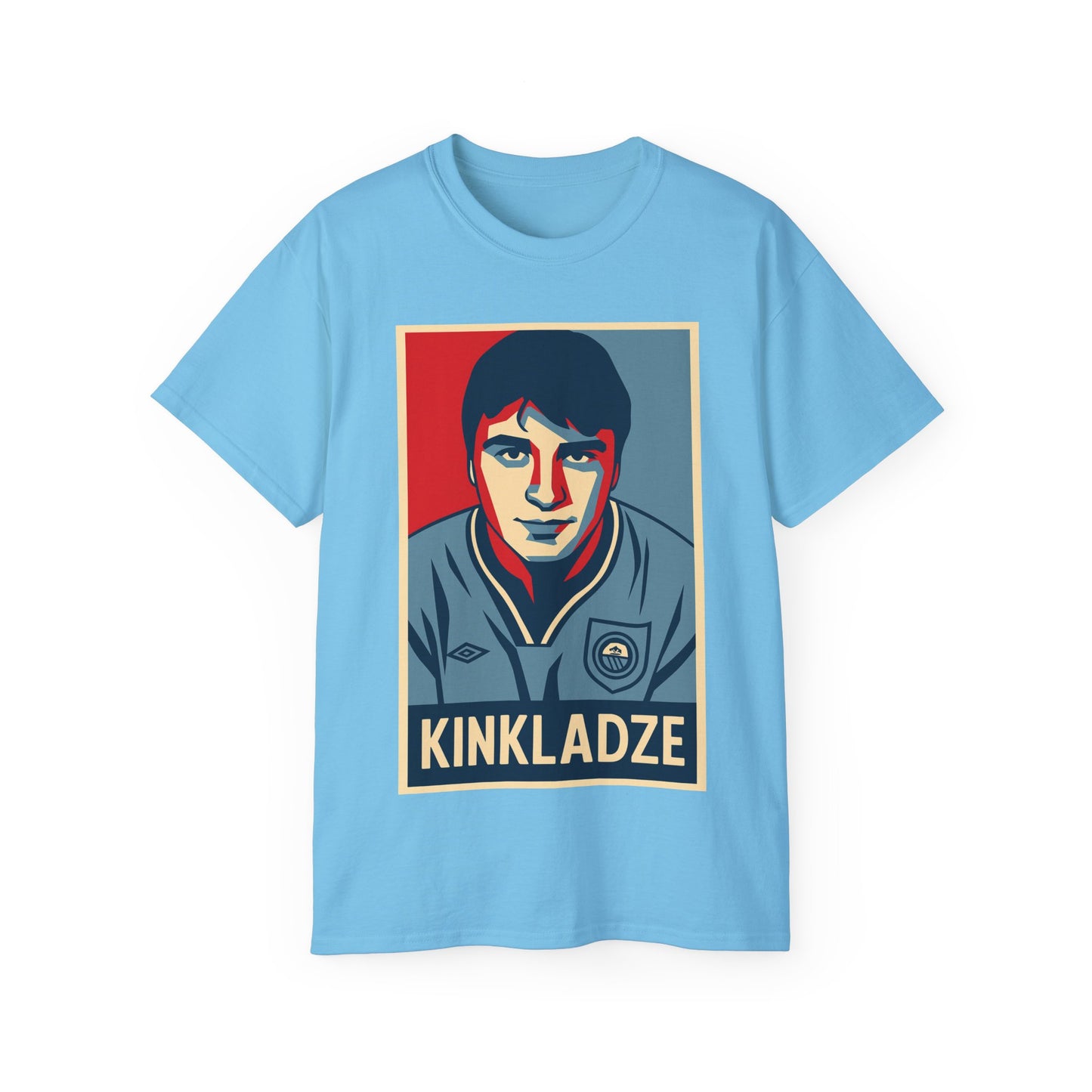 Georgi Kinkladze Hope Poster T-Shirt - Manchester City