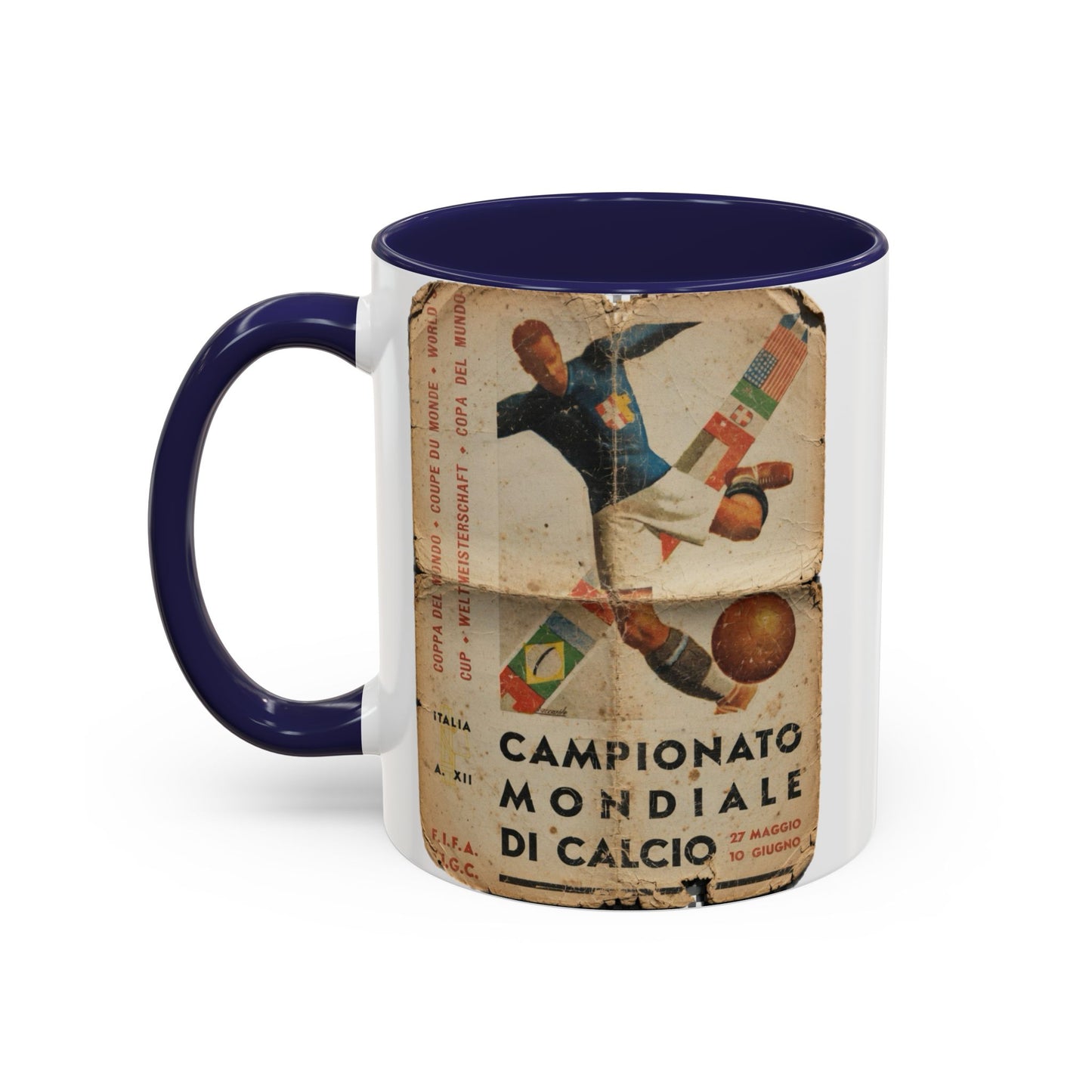 Italy 1934 World Cup Poster Coffee Mug (11, 15oz)