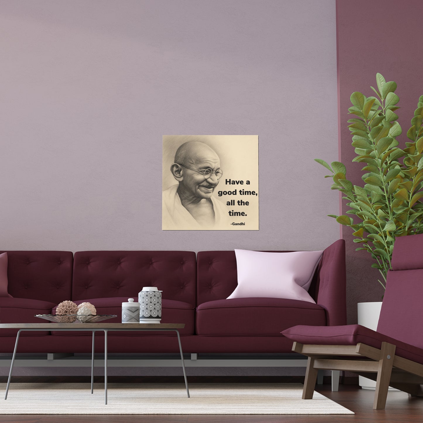 Gandhi Quote Wall Art Poster