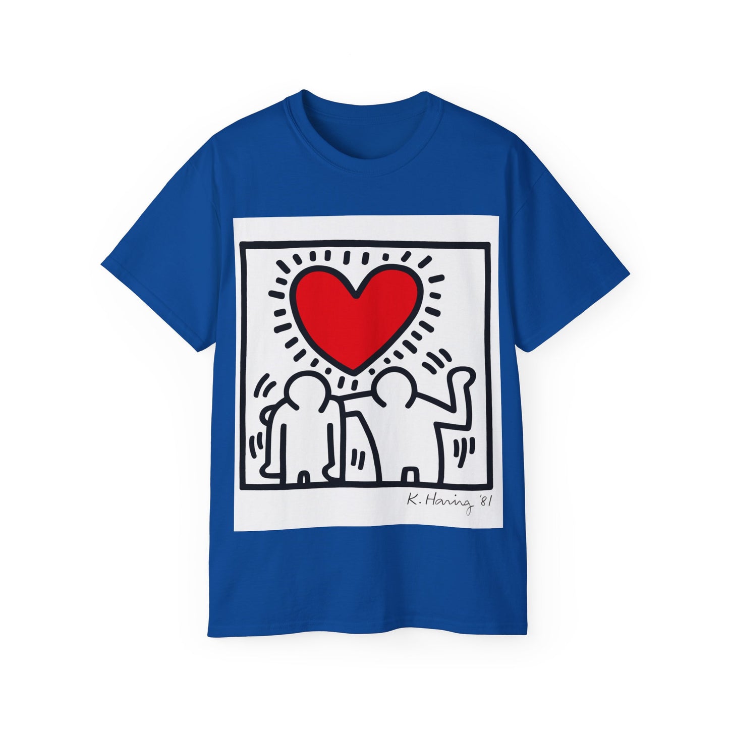 Keith Haring Heart Couple T-Shirt