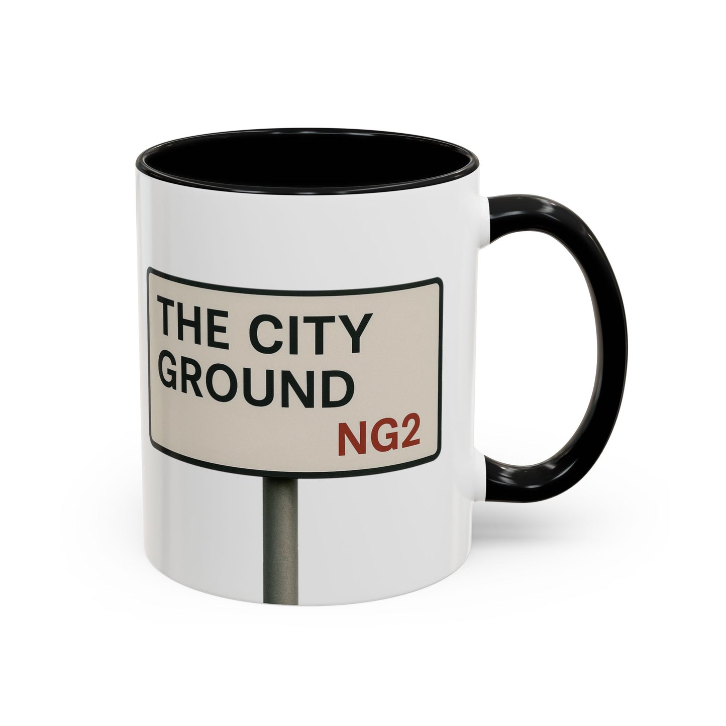 The City Ground Nottingham Forest Road Sign Mug