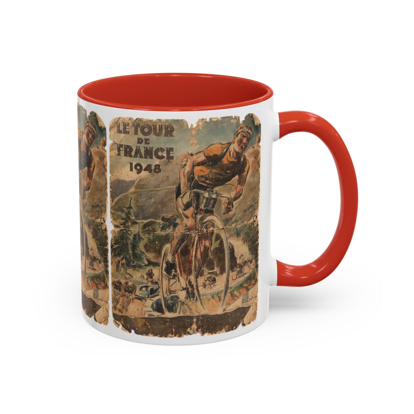 Tour De France 1948 Poster Coffee Mug (11, 15oz)