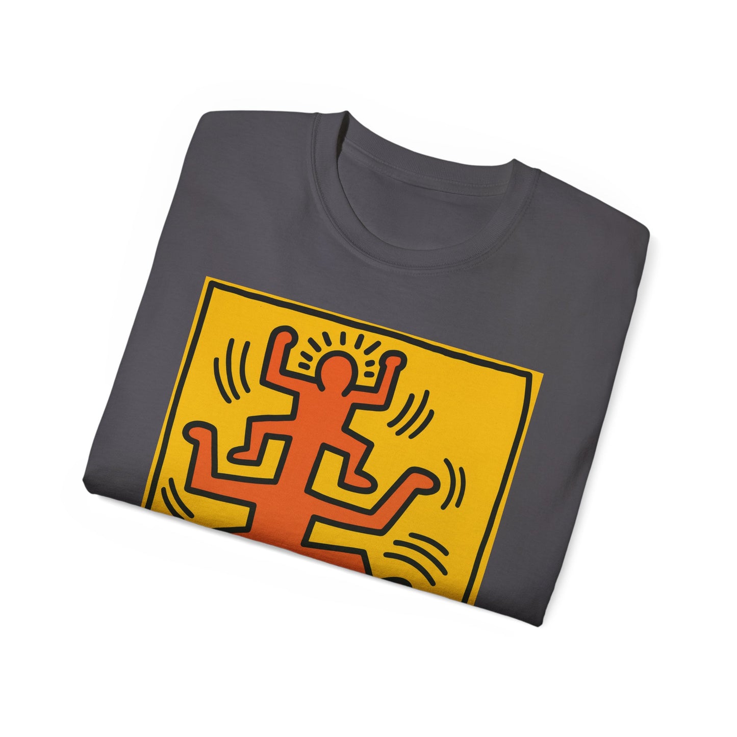 Keith Haring Plate No. 1 (from the Growing suite) Orange T-Shirt