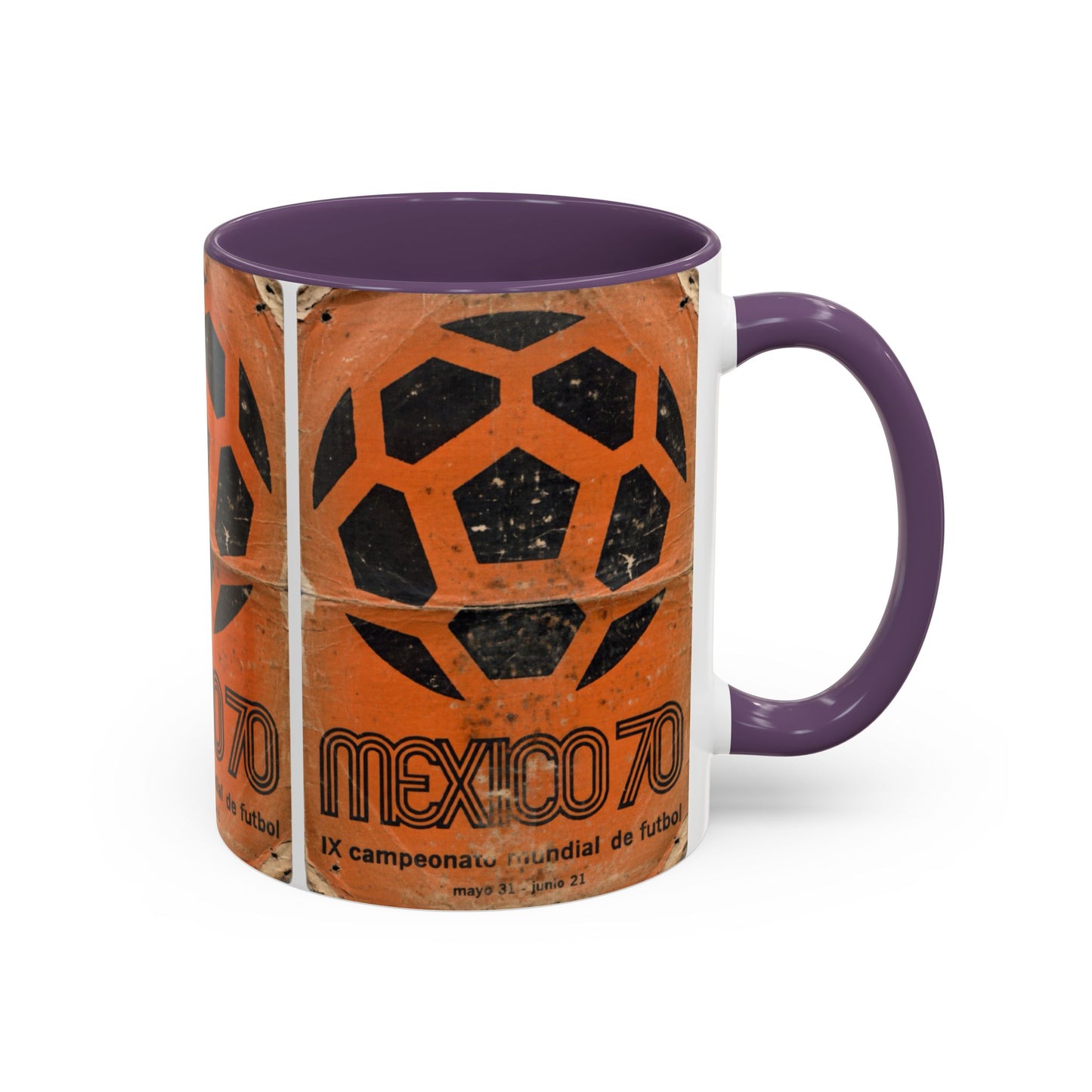 Mexico 70 World Cup Poster Orange  Coffee Mug (11, 15oz)