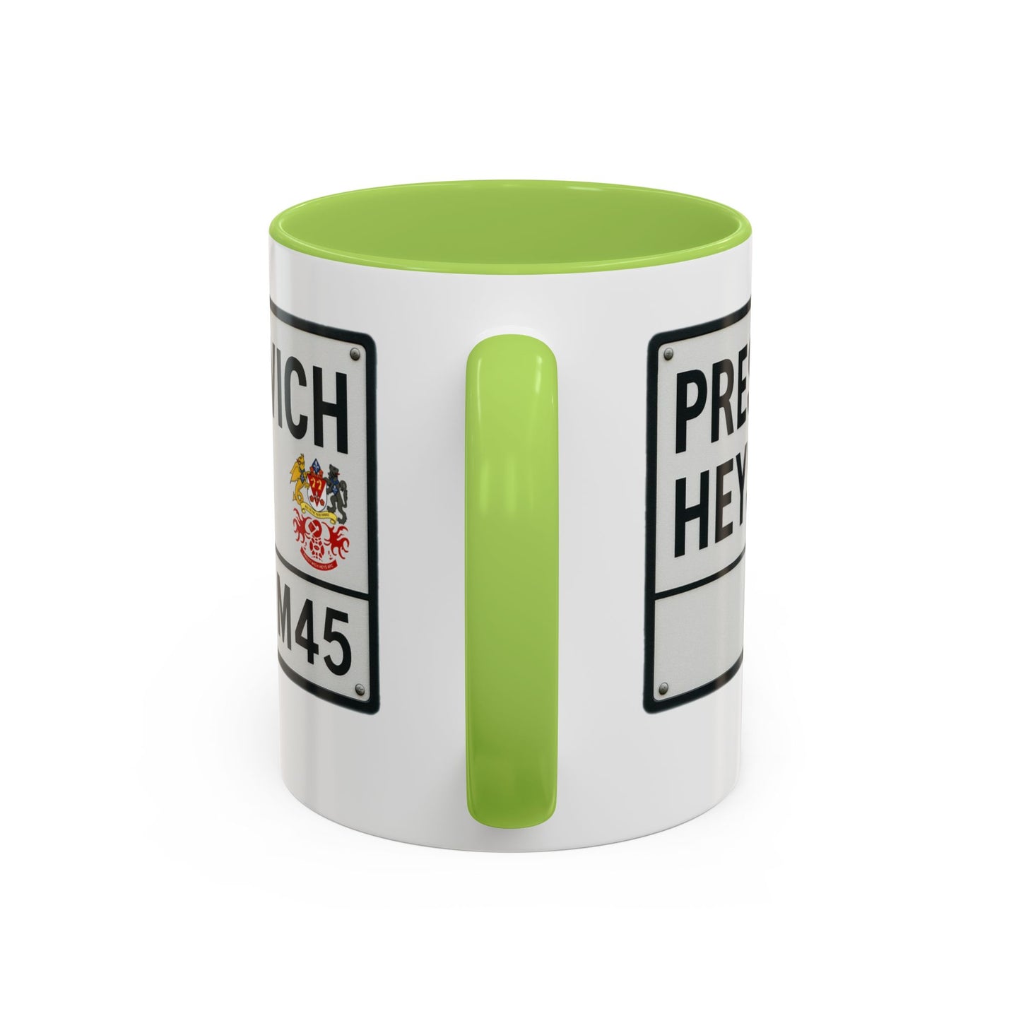 Prestwich Heys Road Sign Accent Coffee Mug (11, 15oz)