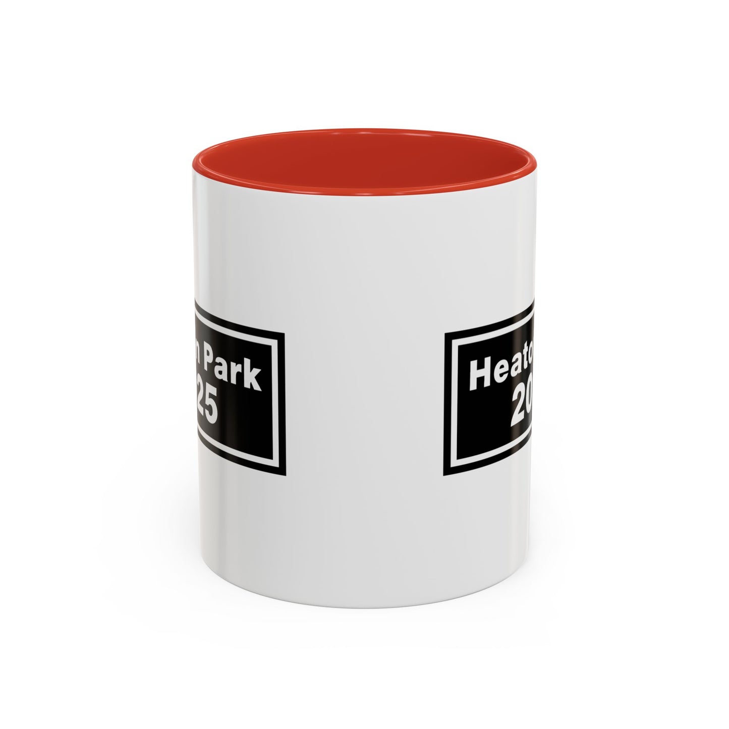 Heaton Park Celebration Mug - Black Accent Coffee Cup, Customizable Gifts, 2025 Graduation, Family Reunion, Unique Collectible