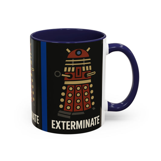 Dalek Exterminate Coffee Mug, Doctor Who Mug